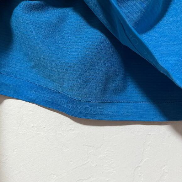 Lululemon Mens Metal Vent Tech Shirt Size M Blue Heather Space Dye Athletic Gym - Picture 6 of 6